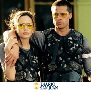 Brad Pitt y Angelina Jolie en 'Sr. y Sra. Smith' (2005).IMDb