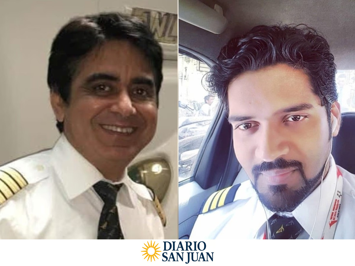 Sumeet Sabharwal y Clive Kunder, los pilotos del avión de Air India.