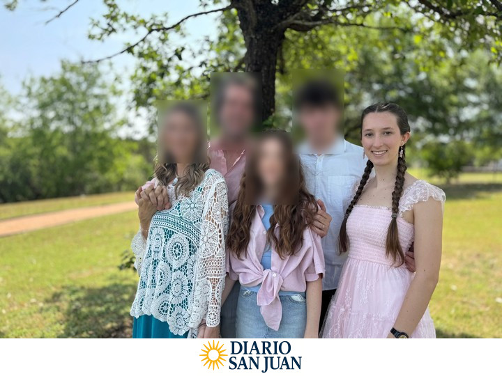 La adolescente de 17 años, en una imagen junto a sus padres y sus dos hermanos menores. Foto: Malaya Hammond.